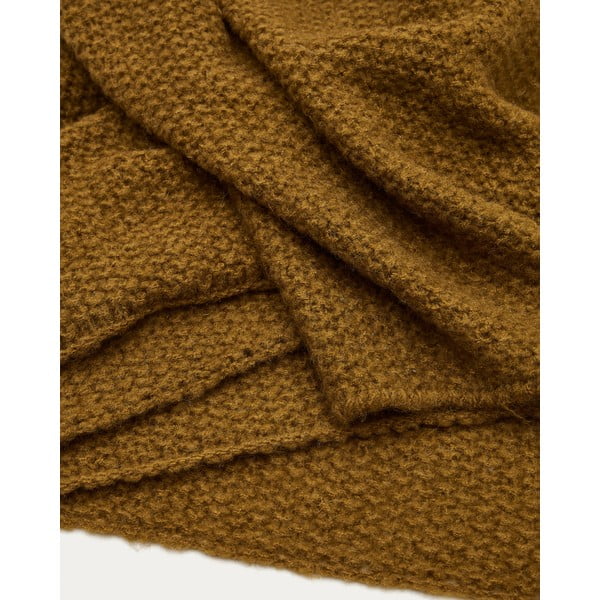 Pletená deka z vlny a zmesi vlákien 130x170 cm Melany – Kave Home-image-1