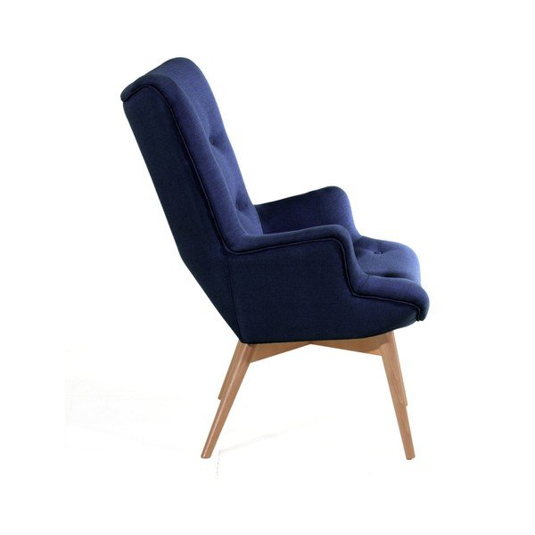 Tmavomodré kreslo Max Winzer Arne-image-1
