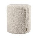 Béžový taburet z textílie buklé Teddy – Blomus