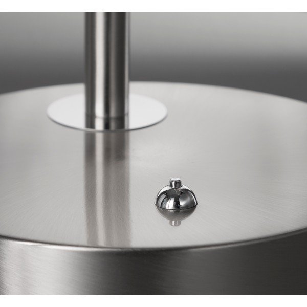 Kovová LED stmievateľná stolová lampa v striebornej farbe (výška 60 cm) Dent – ​​Fischer & Honsel-image-2