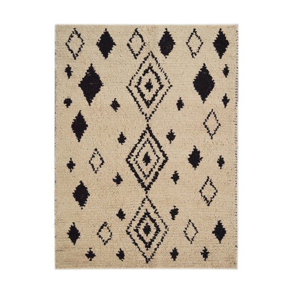 Béžový bavlnený koberec The Rug Republic Bute, 230 x 160 cm
