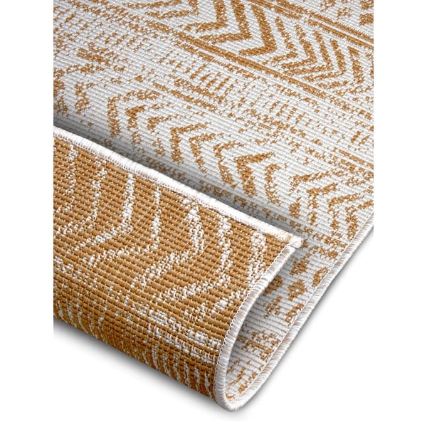 Okrovožlto-biely vonkajší koberec 80x350 cm Biri – NORTHRUGS-image-2