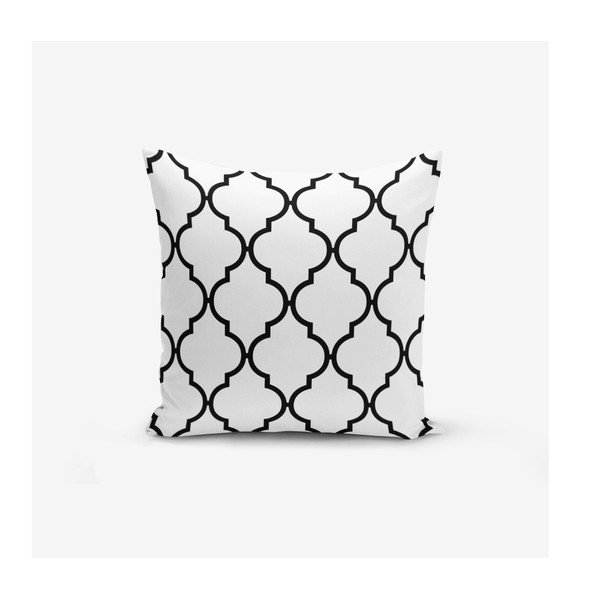 Súprava 4 obliečok na vankúše Minimalist Cushion Covers BW Graphic Patterns, 45 x 45 cm-image-4
