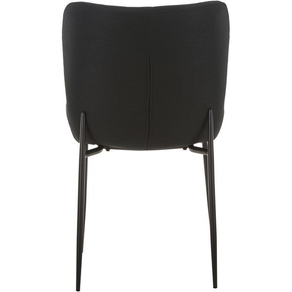 Čierna čalúnená stolička so zamatovým povrchom Westwing Collection Tess-image-4