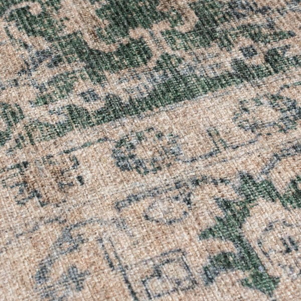 Zelený prateľný koberec 115x170 cm Beau Floral – Flair Rugs-image-3