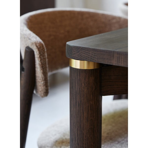 Hnedý rozkladací jedálenský stôl 95x180 cm Arun – Unique Furniture-image-3