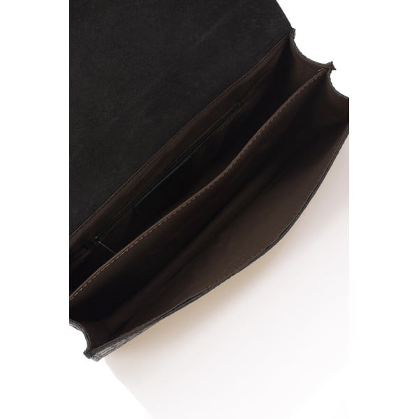 Čierna kožená kabelka Lisa Minardi Cosma-image-3