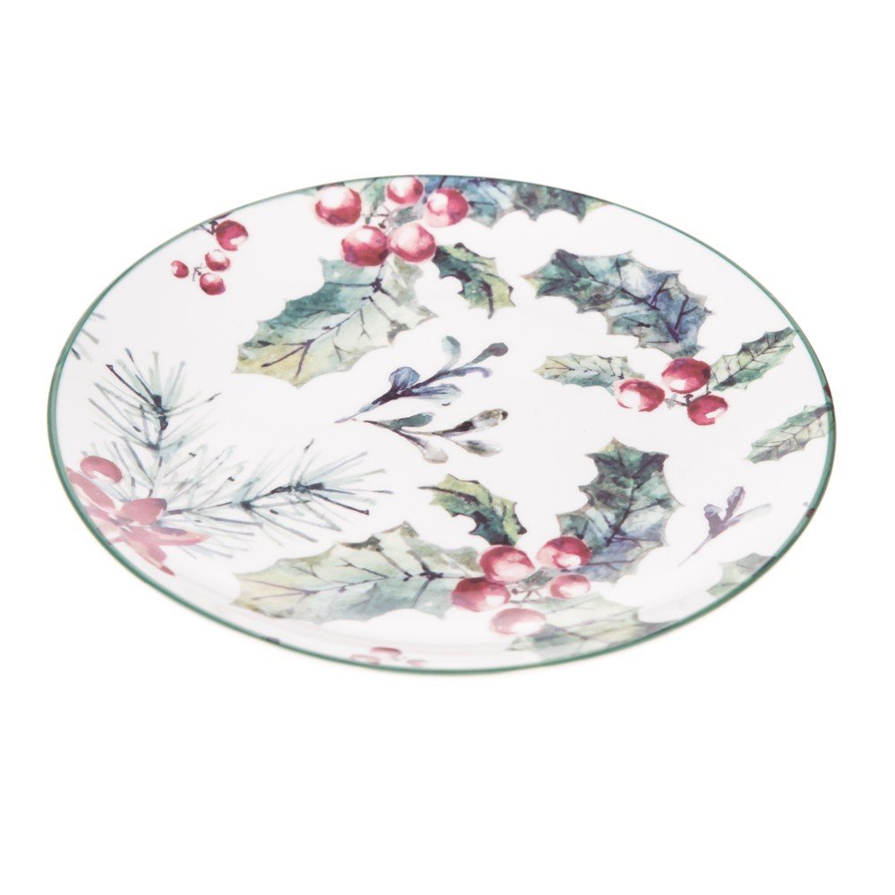 Biely dezertný porcelánový tanier ø 19 cm – Dakls