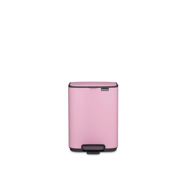 Ružový pedálový oceľový odpadkový kôš 4 l Bo – Brabantia-image-4