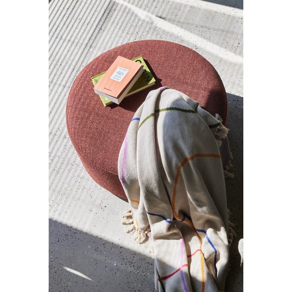 Červený taburet Marshmellow – Hübsch-image-2