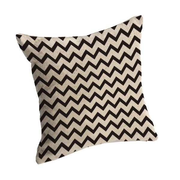 Obliečka na vankúš Zig Zags, 45x45 cm