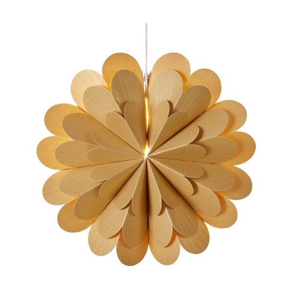 Závesná svetelná dekorácia s vianočným motívom v zlatej farbe ø 45 cm Maravilla – Markslöjd