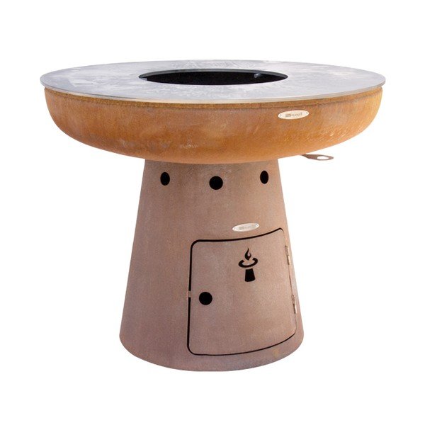 Gril na drevené uhlie ø 102 cm Nero L – Remundi-image-2