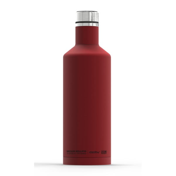 Červená termofľaša Asobu Times Square Travel Bottle, 440 ml
