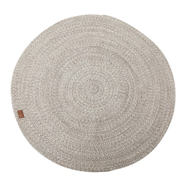 Béžový koberec Hawke&Thorn Parker, Ø 130 cm