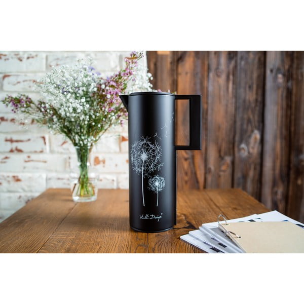 Čierna termoska 1 l Corto – Vialli Design-image-4