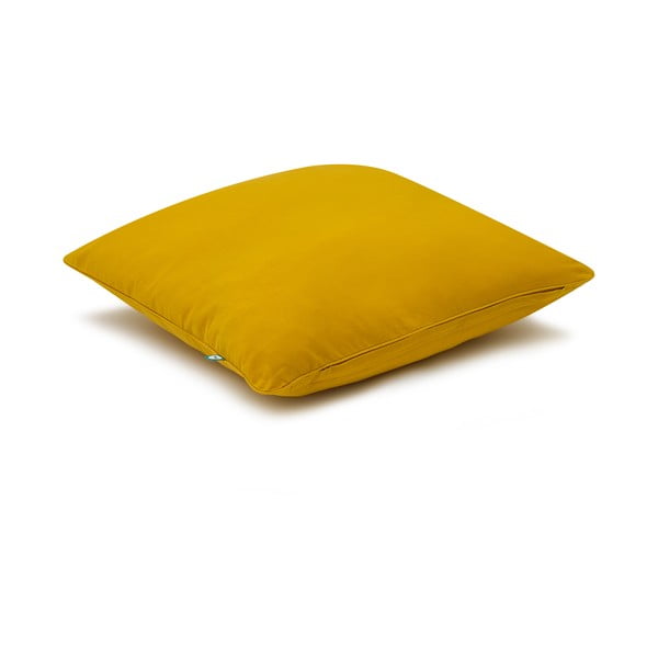 Horčicovožltá obliečka na vankúš Mumla Basic, 70 × 80 cm
