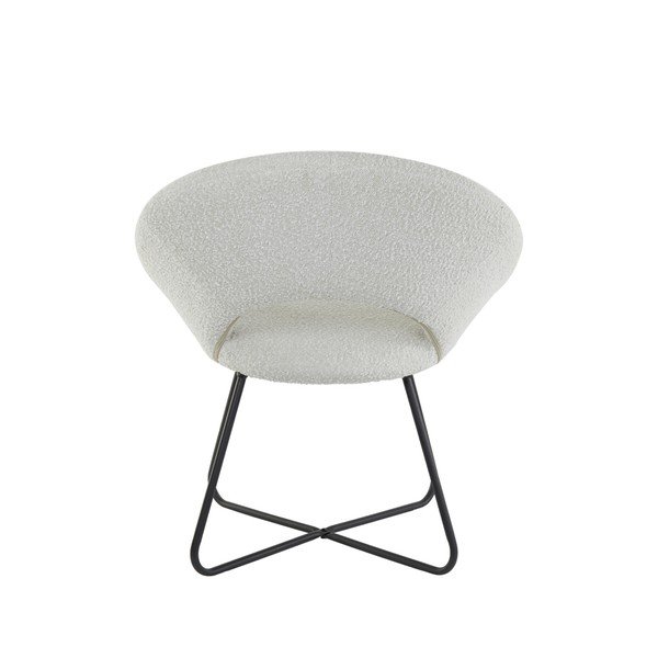 Biele kreslo z textílie buklé Antony – Light & Living-image-3