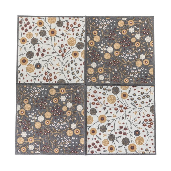 Papierové obrúsky v súprave 20 ks 33x33 cm Eydis – Bloomingville
