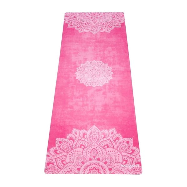 Ružová podložka na jogu Yoga Design Lab Mandala, 1,8 kg