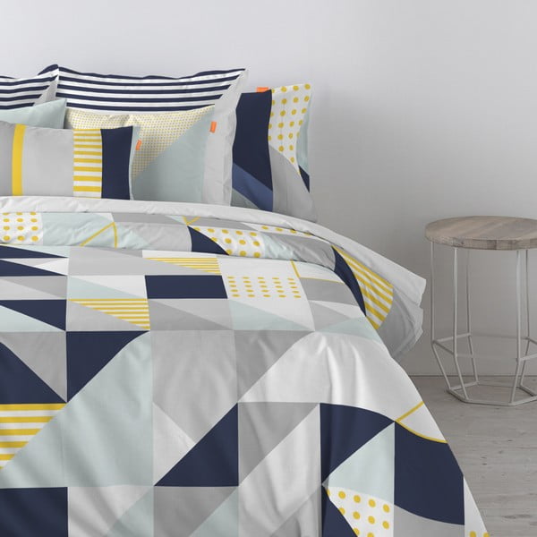 Bavlnená obliečka na paplón Blanc Geo Dot, 140 × 200 cm-image-3