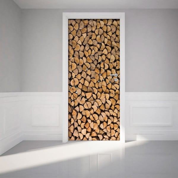 Samolepka na dvere Firewood