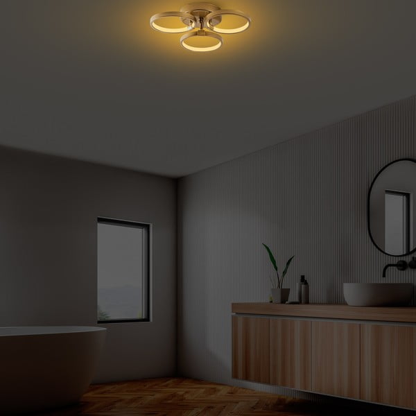 LED stropné svietidlo v zlatej farbe ø 17 cm Halka – Opviq lights-image-3