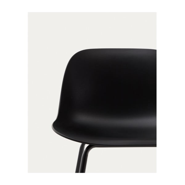 Čierna barová stolička (výška sedadla 74 cm) Altea – Kave Home-image-1