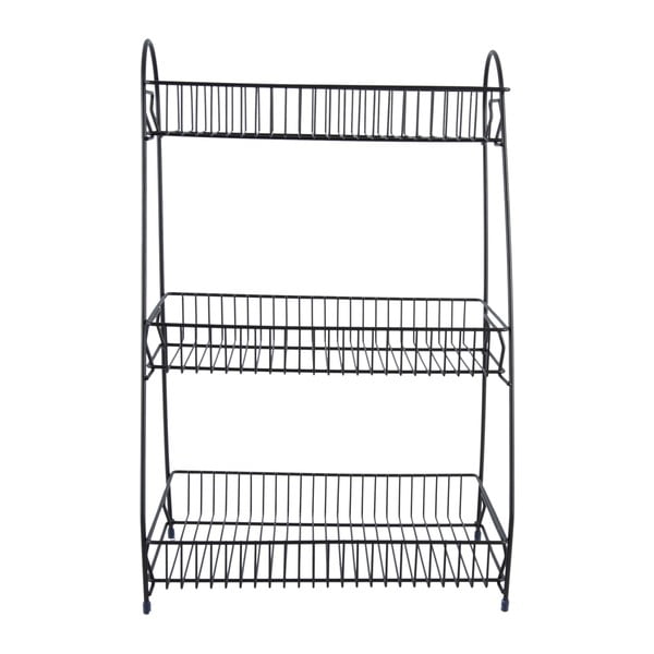 Čierny kovový kuchynský regál s 3 policami PT LIVING Tidy-image-2