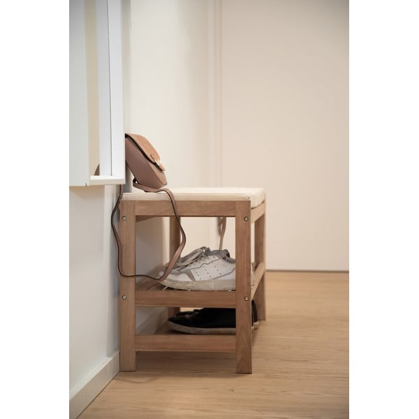 V prírodnej farbe skrinka na topánky z masívu akácie s lavicou Acina – Wenko-image-4