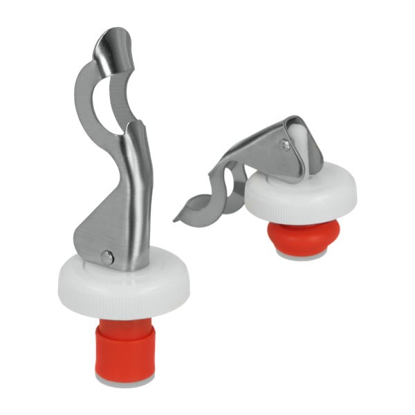 Súprava 2 uzáverov na fľaše z antikoro ocele Metaltex-image-1