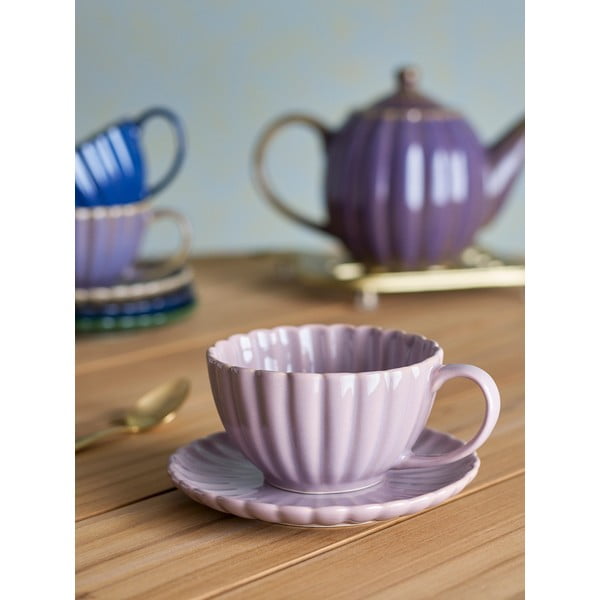 Svetloružová šálka na cappuccino z kameniny 220 ml Latina – Bloomingville-image-1