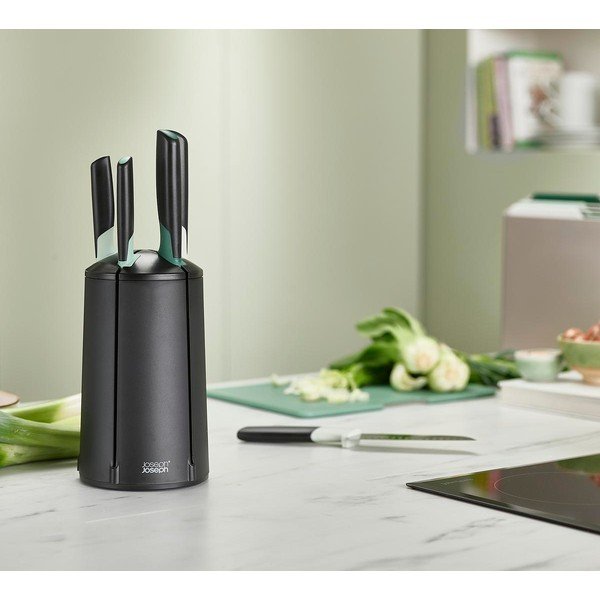 Súprava 5 ks nožov z nehrdzavejúcej ocele s rotačným stojanom Elevate – Joseph Joseph-image-1