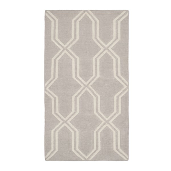 Sivý vlnený koberec Safavieh Aklim, 91x152 cm