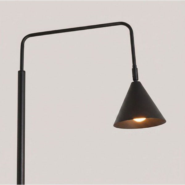 Čierna oceľová stojacia lampa s ohýbateľnou konštrukciou (výška  165 cm) Zylo – Sollux-image-2