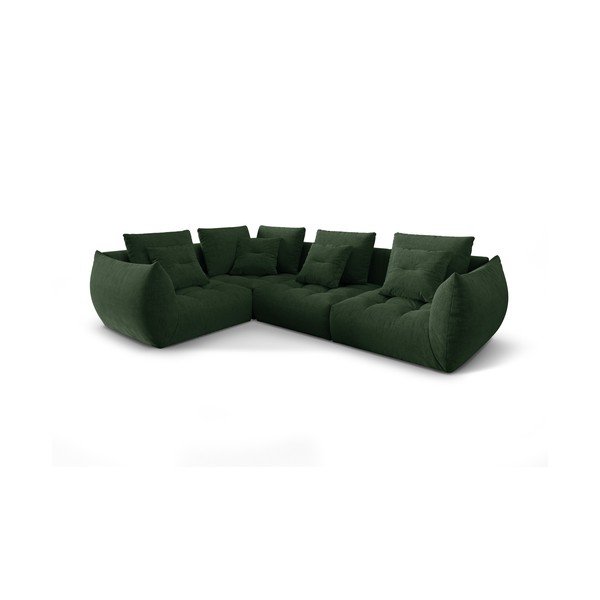 Tmavozelená rohová pohovka (ľavý roh/do L) Bloom – Micadoni Home-image-2
