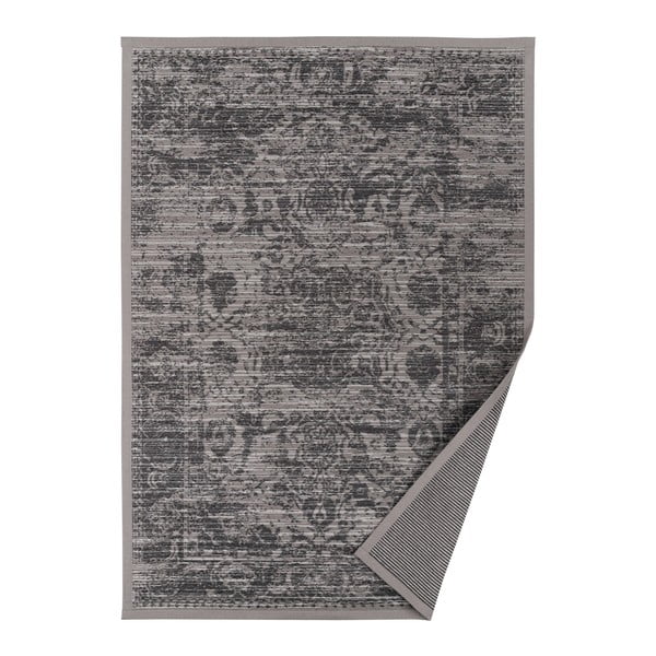 Sivo-béžový vzorovaný obojstranný koberec Narma Palmse, 70 x 140 cm