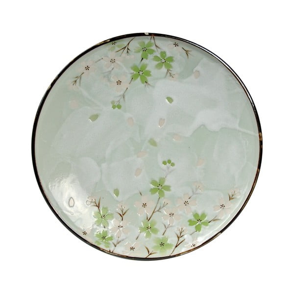 Kameninový tanier Tokyo Design Studio Green Cosmos, 19,5 cm