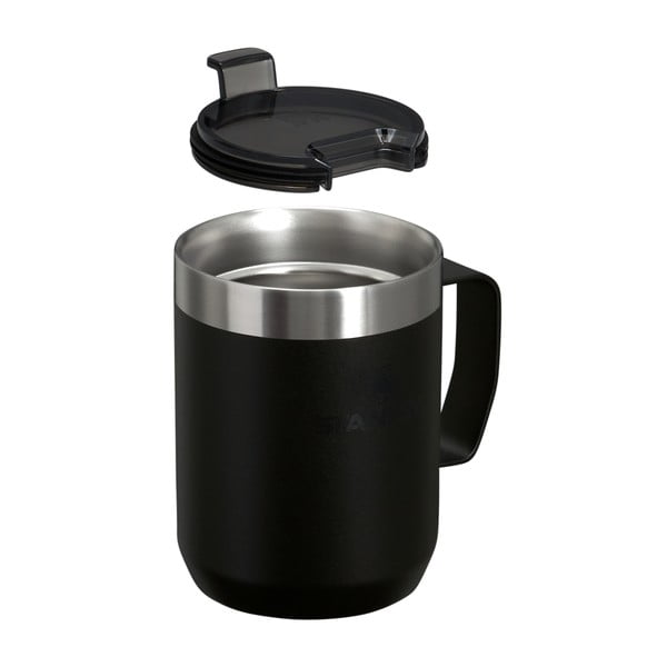 Čierny termo hrnček z nehrdzavejúcej ocele 230 ml Stay-Hot Camp Mug Black – Stanley-image-1
