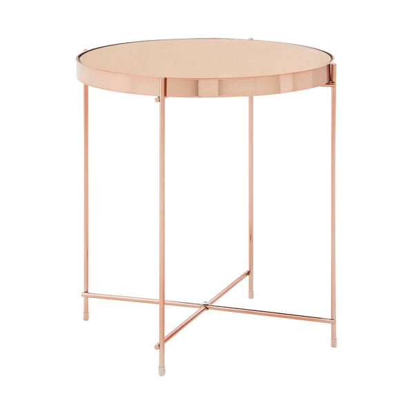 Okrúhly odkladací stolík so sklenenou doskou ø 43 cm Allure – Premier Housewares-image-1