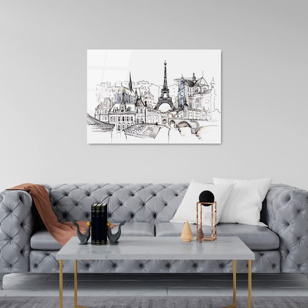 Sklenený obraz 70x100 cm Paris - Wallity-image-3