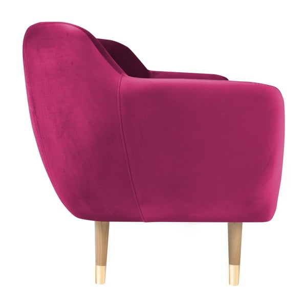 Ružová trojmiestna pohovka Mazzini Sofas Amelie-image-1