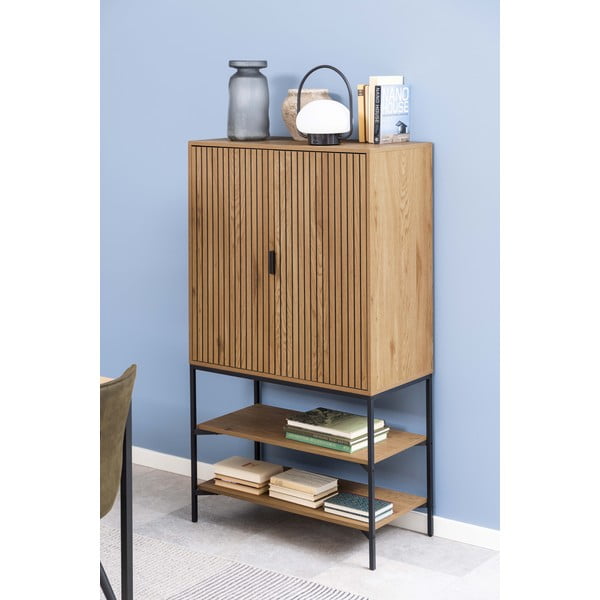 Skrinka v dekore duba v prírodnej farbe 80x140 cm Jaipur – Actona-image-1