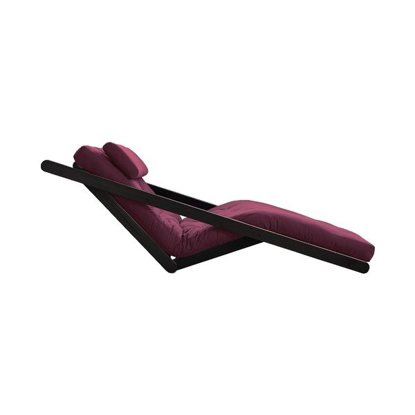 Rozkladacia pohovka s tmavočerveným poťahom Karup Design Figo Black/Bordeaux-image-2