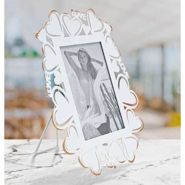 Biely kovový rámček na fotky Mauro Ferretti, 25 x 27,7 cm-image-1