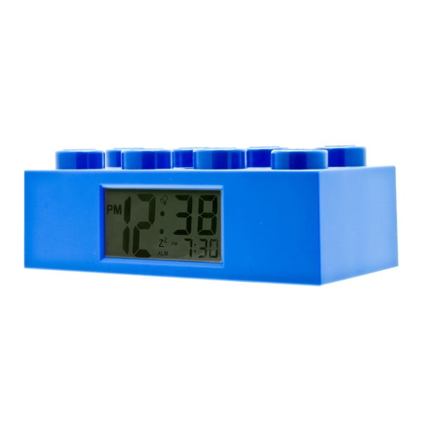 Modré hodiny s budíkom LEGO® Brick