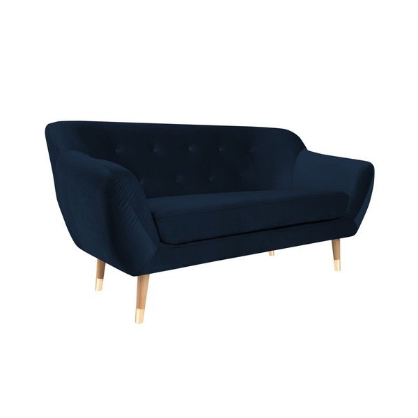 Tmavomodrá dvojmiestna pohovka Mazzini Sofas Amelie-image-2