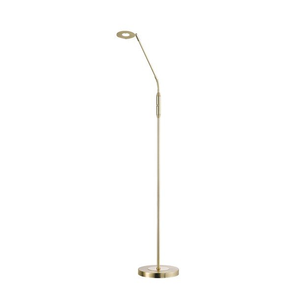LED stmievateľná stojacia lampa v zlatej farbe (výška 150 cm) Dent – ​​Fischer & Honsel