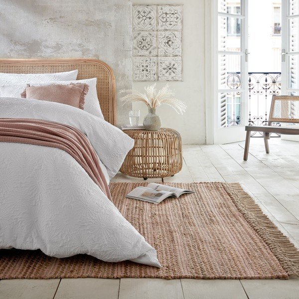Ružový jutový koberec Flair Rugs Equinox, 160 x 230 cm-image-4