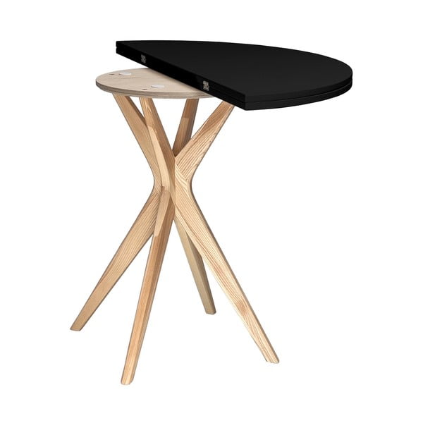 Okrúhly rozkladací jedálenský stôl 65x90 cm Jubi – Ragaba-image-3